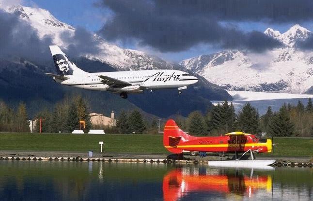 Final approach in Juneau